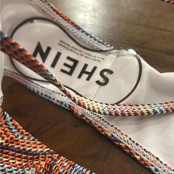 SHEIN Multi-Color Cheeky Bikini Size Large New without tags - Picture 8 of 8